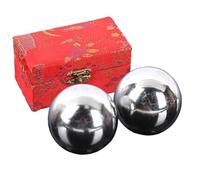 Balles de méditation pour les mains - Sphère en fer Baoding en acier massif 3,8 cm 250 g | Son de relaxation Qigong | Exercice de la main Soulagement du stress Entraînement de concentration