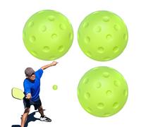Balles de pickleball d'intérieur - 3 balles d'entraînement en mousse PU | Balle d'entraînement silencieuse, exercices d'échauffement 74 mm creux accessoires de sport, équipements de pickle ball