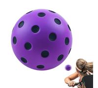 Balles de pickleball en mousse - Ensemble de balles de sport légères pour entraînement intérieur et extérieur, balle de jeu de loisirs en mousse durable, équipement de jeu sûr pour l'intérieur et
