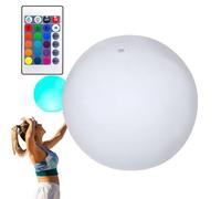 Balles de plage LED avec télécommande de 16 couleurs claires | Balles de plage LED avec télécommande 4 modes de lumière pour piscine, fêtes sur la plage
