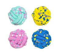 Balles de pour chien, expérience de jeu interactive, 7,5 cm, jeux rebondissants résistants aux morsures, jouet à mâcher pour animal de compagnie, 4 pièces, pour intérieur et extérieur, piscine