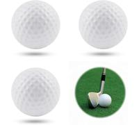 Balles de Practice Golf,Golf Training Balls, 3pcs Balles de Golf Professionnel, Idéal pour Les Terrains D'entraînement, L'entraînement au Swing et L'utilisation à Domicile, Haute Élasticité