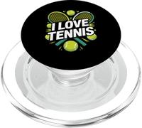 Balles de Raquette I Love Tennis Enthusiast PopSockets PopGrip pour MagSafe
