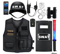 Balles De Remplissage Fête À Thème Clips Recharge Talkies-Walkies Agent Secret Accessoires Police Veste Protection Gilet Pare-Balles S.w.a.t. Nerf Guns N-Strike Elite Series Costume Carnaval