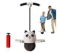 Balles de Saut pour Adultes - Panda Fun Hoping Ball avec poignée - Jouet de Saut à élevé - Équilibre de Mouvement et de Plaisir - Jeu de Conduite Gonflable - Sport avec Pompe à air pour
