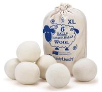 Balles de séchage en laine - Adoucissant naturel - Réutilisables- Réduit les plis des vêtements et permet de gagner du séchage-Grande boule de séchage est meilleure alternative aux balles en plastique