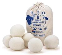 Balles de séchage en laine - Adoucissant naturel - Réutilisables- Réduit les plis des vêtements et permet de gagner du séchage-Grande boule de séchage est meilleure alternative aux balles en plastique