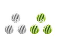 Balles de séchage pour sèche-linge - Balle de lavage pour machine à laver - Balles de lavage réutilisables - Antistatique - Vert et blanc
