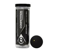 Dunlop Balles de squash Competition – Tube de 3 balles