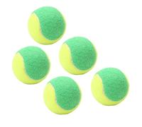 Balles de Tennis, Balles de Tennis d'Entraînement, Balle de Tennis, Aspect Tissu, 5 Pièces, Balles de Tennis élastiques en Caoutchouc de 2,4 Pouces, Soulagement de la Pression