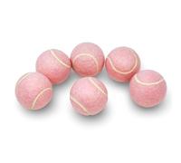 Balles de tennis de couleur rose et pastel, emballées en vrac | Balle de type 2 approuvée par l'ITF, sans pression, fabriquées au Royaume-Uni | Parfait pour l'entraînement et les jeux de match |
