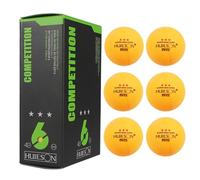 Balles De Tennis De Table 3 Étoiles Jaunes Professionnelles - Lot De 6 Balles D'entraînement Pour Tables De Tennis De Table Intérieures Et Extérieures