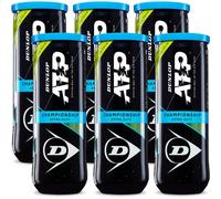 Balles de tennis Dunlop Sports ATP Championship Extra Duty, 6 bo tes de 3 balles, jaunes, paquet de 6 bo tes