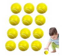 Balles de tennis en mousse - 5 cm, mini balles en éponge douce | 12 mini balles de tennis en mousse - Balle d'entraînement légère pour dizaines, jeux et jeux d'animaux