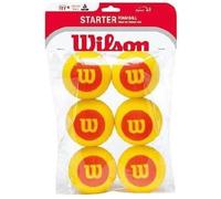 Wilson Starter Foam Balls (Stage 3) Sac De 6 Balles , Couleur: rouge , Taille: nosize