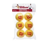 Wilson Starter Tour Foam Tennis Balls Bag Jaune 6 Balls