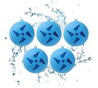 Balles d'Eau,Lot de 5 Ballons Éclaboussants pour Été - Ballons Réutilisables Rafraîchissants Jeux d'Été Amusants en Extérieur pour Fêtes et Activités Estivales