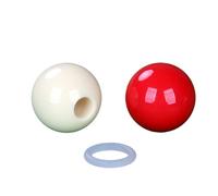 Balles d'entraînement de billard portables avec trou perforé Cue Balles d'entraînement et outil pratique Balle d'exercice de billard pour aide