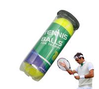 Balles d'entraînement de tennis, Balles de tennis | Balles de tennis d'entraînement 3 pièces | Balles de tennis pour améliorer les compétences, taille officielle, balles de tennis pressurisées