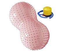 Balles d'exercice - Équipement pour Pilates en forme d'arachides, balle d'entraînement relaxante avec pompe à air, pour entraînement physique à la maison et au bureau, pour et femmes et pour