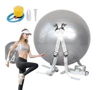 Balles d'exercices pour s'entraîner, saut mortel avec balle de yoga, balle de yoga de protection fitness, assistance pour saut antidérapant avec noyau pondéré, capacité de 250 kg, sangles réglables p