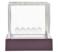 Balles équilibrées - Jouet coloré - Physique pédagogique - Science - Pendule - Décoration de bureau pour la maison, les études - Cadeaux pour enfants - Boule en verre fuchsia - Taille S, M (trompette