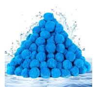 Balles filtrantes de piscine de 3,5 kg pour filtre à sable, balles filtrantes à sable de piscine réutilisables, balles filtrantes efficaces en fibre de piscine, balles filtrantes bleues pour piscine