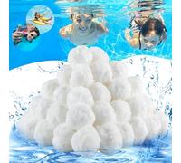 Balles Filtrantes,Mezzar 1300GPompe Piscine Balle Filtrante Peut Remplacer 46kg Filtre a Sable Piscine Sable Filtrant Convient aux systèmes de Filtration pour Piscine