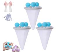 Balles filtrantes pour machine à laver, les balles de lavage réutilisables, améliorées en 2026, avec sacs en filet flottants éliminent efficacement les poils d'animaux, les peluches et le duvet. (3 x