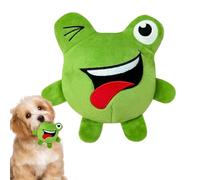 Balles grinçantes pour chiens, balle jouet pour chien,Jouets de dentition en forme d'animal de dessin animé en peluche, boule de rire | Jouet portatif d'auto-jeu de chien, fournitures d'entraînement m