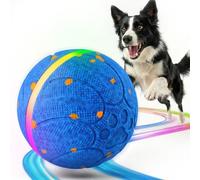 Balles interactives intelligentes pour chien : balles mobiles automatiques de 8,9 cm pour chiens, 3 modes avec lumières colorées, matériau E-TPU durable, jouet actif auto-roulant, rebondissant et