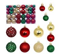 Balles Multicolores Anti-bris, Boules décoratives, 100 pièces, Multicolores, de Tailles variées, en Plastique(B)