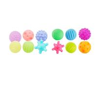 Balles Multicolores Texturées Pour Enfants, Cadeaux Sensoriels Pour Bébés, Toucher Main, Jouets, 6 Pièces