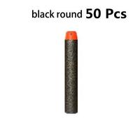 Balles Nerf Eva",Tête À Trou Creux Souple De 7.2cm,Recharge Fléchettes À Balles Pour Pistolet Jouet Nerf,"Accessoires Pour Nerf Blasters - Type 50 Pcs-Black Round