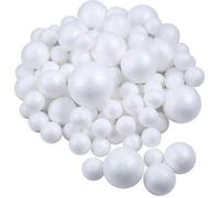 Balles pleines - LEALOO - Lot de 36 boules en polystyrène - 5 diamètres - Décoration intérieure - Mixte