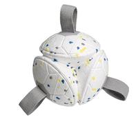 Balles pour chien avec corde - Jouet interactif durable et résistant aux morsures | Balle d'entraînement à la corde pour animal domestique Nettoyage des dents rebondissant Erratique Flottant | Pour