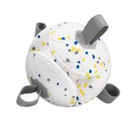 Balles pour chien - Jouet interactif pour nettoyage des dents - Avec corde - Jouet à mâcher et balle à rapporter - Pour petites et grandes races - Mâcher fort - Intérieur et extérieur - Favorise et