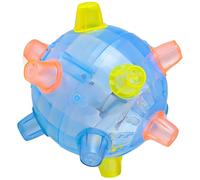 Balles pour chien, jouets interactifs à activation par saut, balles en plastique avec lumière clignotante et sons, alimentées par batterie, jouets interactifs sans fil de 4, 7 pouces pour chats et