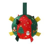 Balles pour chiens à mâcher agressifs - Balle couineuse de Noël en peluche pour chien | Fournitures de dentition pour animaux de compagnie pour les jeux d'entraînement de races de petite, moyenne et