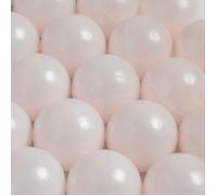 Balles pour Piscine à Balles de Jeu pour Bébé Enfants MISIOO Plastique Colorées 6 cm 100 Boules Rose Clair