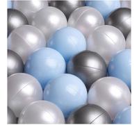 Balles pour Piscine à Balles de Jeu pour Bébé Enfants MISIOO Plastique Colorées 6 cm 1200 Boules: Bleu/Argent/Blanc Perle