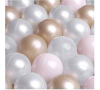 Balles pour Piscine à Balles de Jeu pour Bébé Enfants MISIOO Plastique Colorées 6 cm 1200 Boules: Rose/Doré/Blanc Perle