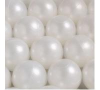 Balles pour Piscine à Balles de Jeu pour Bébé Enfants MISIOO Plastique Colorées 6 cm 300 Boules Blanc Perle