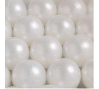 Balles pour Piscine à Balles de Jeu pour Bébé Enfants MISIOO Plastique Colorées 6 cm 600 Boules Blanc Perle