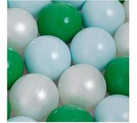 Balles pour Piscine à Balles de Jeu pour Bébé Enfants MISIOO Plastique Colorées 6 cm 600 Boules: Vert/Menthe/Blanc Perle
