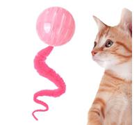 Balles rebondissantes pour chat - Jouet en forme de ver de queue, accessoire de jeu interactif, design élastique doux avec matériau sûr | Jeu d'intérieur pour chatons, chats, exercice, divertissement