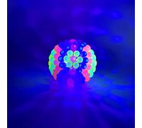 Balles sautantes lumineuses Puzzle 3D Tpr assemblage haricots bricolage Flash balle élastique combinaison balle rebondissante