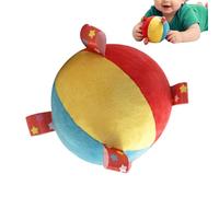 Balles Sensorielles En Tissu | Balle Éducative 12,7 Cm Colorée Avec Clochette Intégrée,Jouet Hochet Sensoriel En Peluche - Pour Anniversaire Fête des Action de Grâce Exploration Sensorielle Visuelle