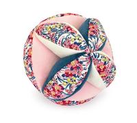 Doudou et Compagnie - BOH’Aime Balle Sensorielle Faon - Balle Montessori Tissu Imprimé Fleuri - Développement Éveil Sensoriel Bébé - Ultra Douce - Dès la Naissance - DC4224