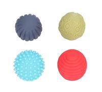 Balles sensorielles pour bébé, Formes colorées, Ensemble de Jouets de Massage texturés pour Le développement précoce